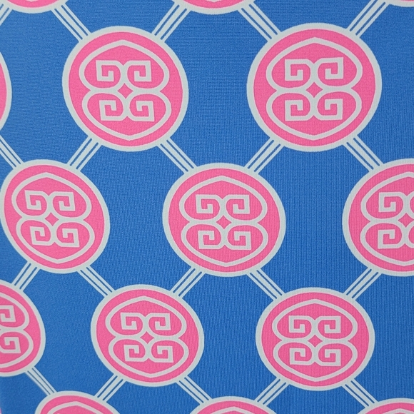 Lulu-B Blue And Pink Medallion Print Sleeveless Travel Shift Dress‎ Sz L NEW - Picture 6 of 12